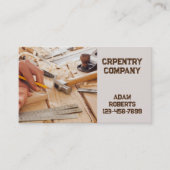 Mechanische gereedschappen voor de bouw Carpentry- Visitekaartje (Voorkant)