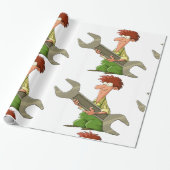 Mechanische Giant Spanner Cadeaupapier (Uitgerold)