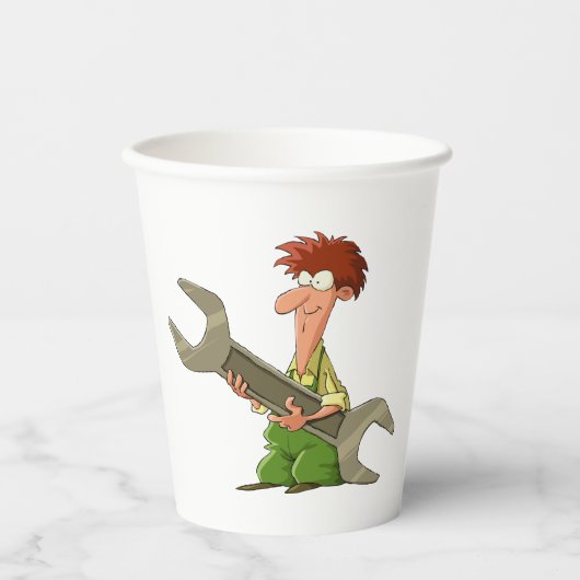 Mechanische Giant Spanner Papieren Bekers (Voorkant)