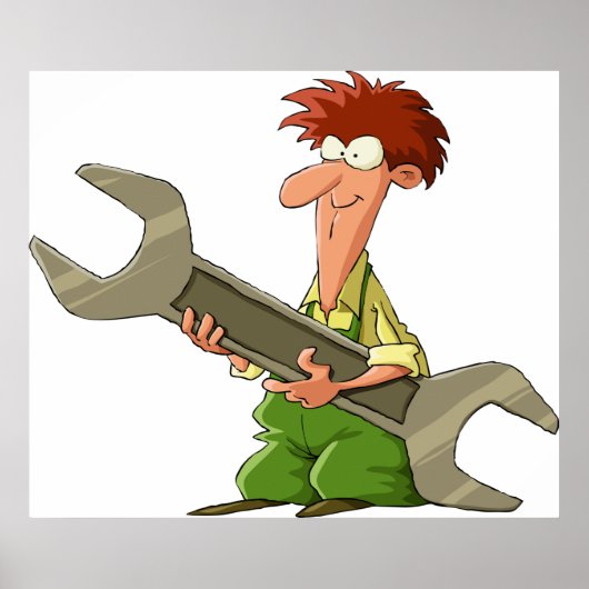 Mechanische Giant Spanner Poster (Voorkant)