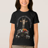 Mechanische Giraffe Tri-Blend Shirt (Voorkant)
