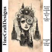 Mechanische Gotische Steampunk Vrouw N3 Decoupage Tissuepapier