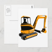 mechanische graafmachine briefkaart (Voorkant / Achterkant)