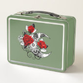 Mechanische haling met rode rozen (Voorkant)