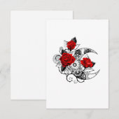 Mechanische haling met rode rozen aankondiging (Voorkant / Achterkant)