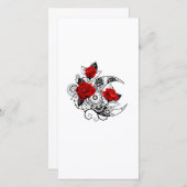 Mechanische haling met rode rozen aankondiging (Voorkant / Achterkant)