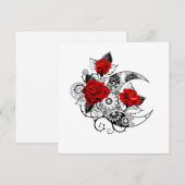 Mechanische haling met rode rozen aankondiging (Voorkant / Achterkant)