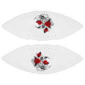 Mechanische haling met rode rozen american football (Panelen)
