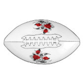 Mechanische haling met rode rozen american football (Voorkant)