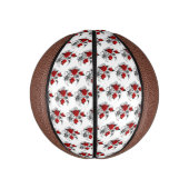 Mechanische haling met rode rozen basketbal (Verticaal)