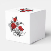 Mechanische haling met rode rozen bedankdoosjes (Achterkant)