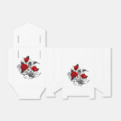 Mechanische haling met rode rozen bedankdoosjes (Uitgevouwen)