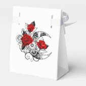 Mechanische haling met rode rozen bedankdoosjes (Achterkant)