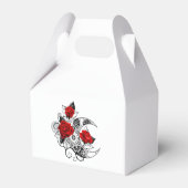 Mechanische haling met rode rozen bedankdoosjes (Achterkant)