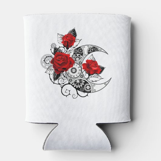 Mechanische haling met rode rozen blikjeskoeler (Achterkant)