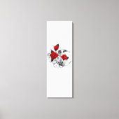 Mechanische haling met rode rozen canvas afdruk (Voorkant)
