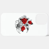 Mechanische haling met rode rozen Case-Mate iPhone case (Achterkant / Rechts)