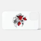 Mechanische haling met rode rozen Case-Mate iPhone case (Achterkant (horizontaal))