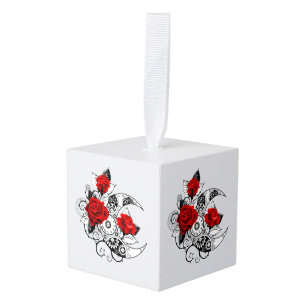 Mechanische haling met rode rozen decoratie