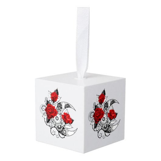 Mechanische haling met rode rozen decoratie (Voorkant hoekig)