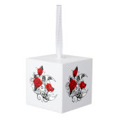 Mechanische haling met rode rozen decoratie (Achter hoekig)