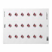 Mechanische haling met rode rozen etiket (Full Sheet)