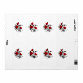 Mechanische haling met rode rozen etiket (Full Sheet)