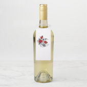 Mechanische haling met rode rozen flessenhanger (Op fles)