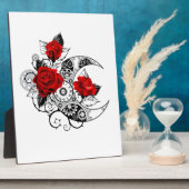 Mechanische haling met rode rozen fotoplaat (Zijkant)