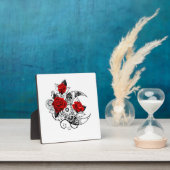 Mechanische haling met rode rozen fotoplaat (Insitu)