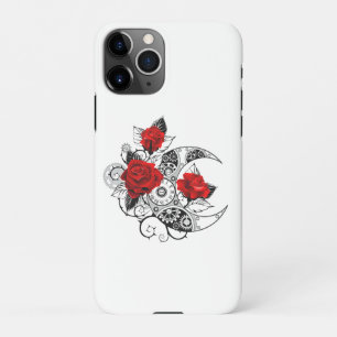 Mechanische haling met rode rozen iPhone 11Pro hoesje
