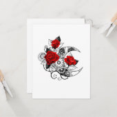 Mechanische haling met rode rozen kaart (Voorkant / Achterkant in situ)