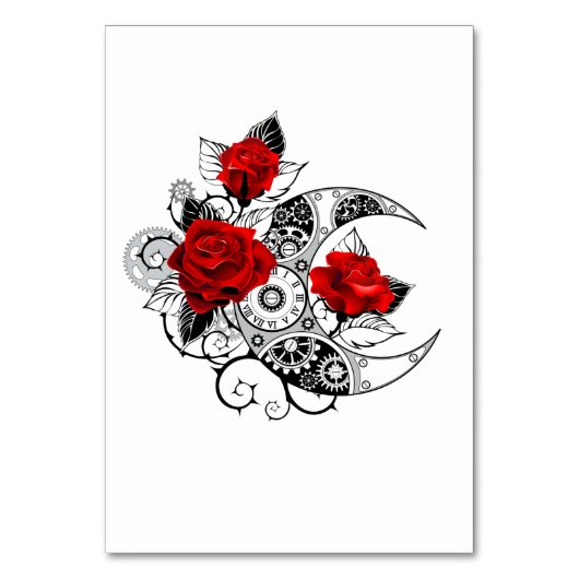 Mechanische haling met rode rozen kaart (Voorkant)