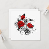 Mechanische haling met rode rozen kaart (Voorkant / Achterkant in situ)