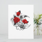 Mechanische haling met rode rozen kaart (Staand voorkant)