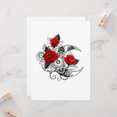 Mechanische haling met rode rozen kaart (Voorkant / Achterkant in situ)