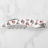 Mechanische haling met rode rozen kurkentrekker (Achterkant)