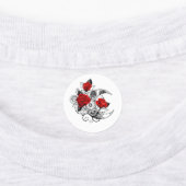 Mechanische haling met rode rozen labels (Aangebracht)