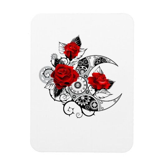 Mechanische haling met rode rozen magneet (Verticaal)