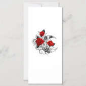 Mechanische haling met rode rozen magnetische uitnodiging (Voorkant)