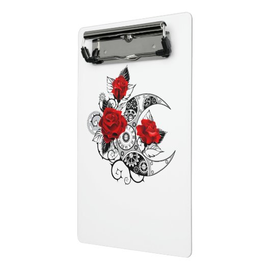 Mechanische haling met rode rozen mini klembord (Angled2)