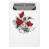 Mechanische haling met rode rozen mini klembord (Voorkant)