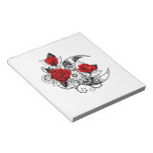 Mechanische haling met rode rozen notitieblok (Schuin)