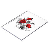 Mechanische haling met rode rozen notitieboek (Linkerzijde)