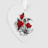 Mechanische haling met rode rozen ornament (voorkant)