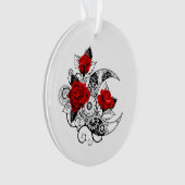 Mechanische haling met rode rozen ornament (voorkant)