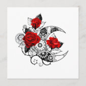 Mechanische haling met rode rozen programmakaart (Voorkant)