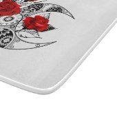 Mechanische haling met rode rozen snijplank (Hoek)