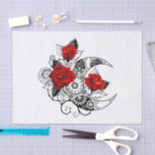 Mechanische haling met rode rozen tissuepapier (Craft)