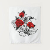 Mechanische haling met rode rozen wandkleed (Voorkant)